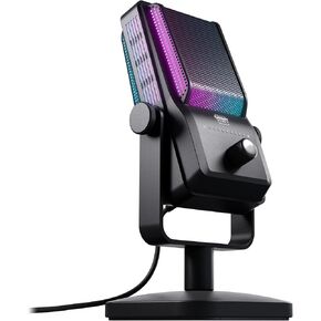 NGALE R, Premium USB Microphone for Recording, Gaming & Streaming, Cardioid, Plug & Play, Low-Cut Filter, RGB Illumination, Retro Design, Black