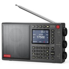 CHOYONG LC90 Wi-Fi/4G Internet Radio, Portable FM/LW/MW/SW Radio with Rechargeable 5000mAh Battery, 40K Radio Stations, BT Speaker, Alarm Clock, 15W Stereo Speakers, Support TF Card