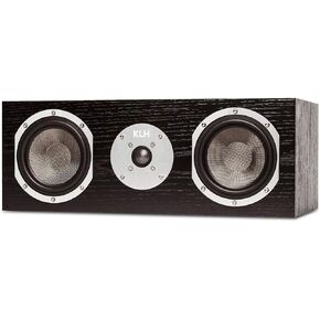 KLH Story 2-Way Bass Reflex Center Channel Speaker, Black Oak