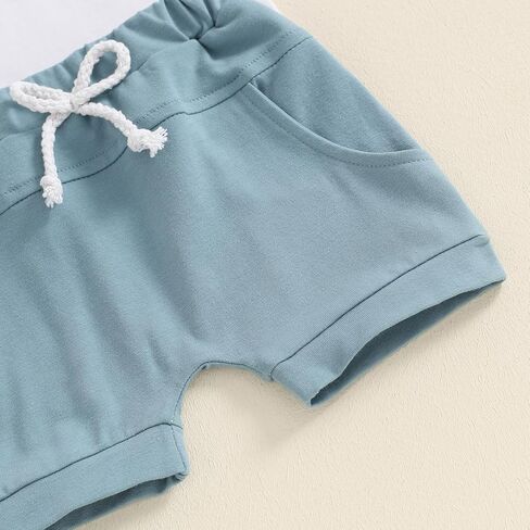 BULINGNA 2Pcs Baby Boy First Birthday Outfit Short Sleeve The Big One T-Shirt Top Casual Shorts Summer 1st Birthday Clothes in Saudi Arabia