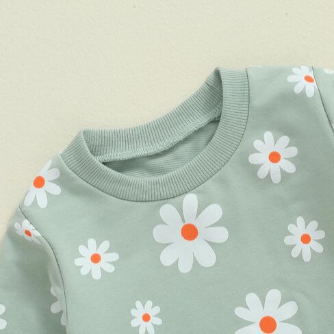 WZTYYDS Toddler Baby Girl Clothes 6 12 18 24 Months Fall Outfits Long Sleeves Sweatshirt Tops Pants Set 1-5T in Saudi Arabia