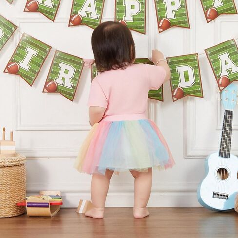 FIOMVA Toddler Girl Birthday Outfit Two Three Four Five Six Birthday Shirt+Tutu Tulle Skirt Birthday Clothes in Saudi Arabia