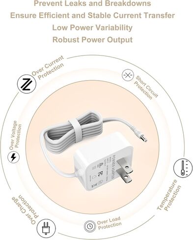 6V for Vtech Baby Monitor Power Cord compatible with Vtech DM221 DM221-2 DM223 DM251 (Parent & Baby Units) DM111 DM112 DM222 DM271 (Parent Unit ONLY) Safe & Sound Audio Monitor in Saudi Arabia