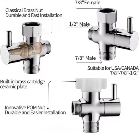 Premium Stainless steel Handheld Bidet Sprayer for Toilet, Easy Install Hygiene Tool, Sprayer Kit for Cloth Diaper, Toilet Sprayer for Feminine Wash, Sprayer for Pet, Wall or Toilet Mount. in Saudi Arabia