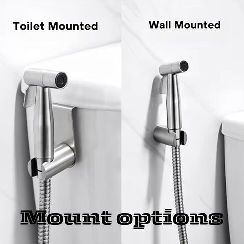 Premium Stainless steel Handheld Bidet Sprayer for Toilet, Easy Install Hygiene Tool, Sprayer Kit for Cloth Diaper, Toilet Sprayer for Feminine Wash, Sprayer for Pet, Wall or Toilet Mount. in Saudi Arabia