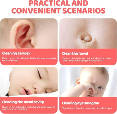 منظف ​​أنف وأذن الطفل، مزيل آمن لملاقط تنظيف الأنف للأطفال الرضع وحديثي الولادة والأطفال الصغار، إزالة شمع الأذن والمخاط منتقي مخاط الأطفال in Kuwait