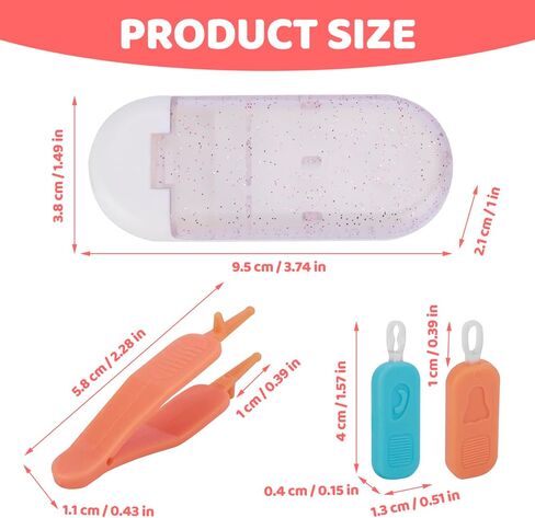 منظف ​​أنف وأذن الطفل، مزيل آمن لملاقط تنظيف الأنف للأطفال الرضع وحديثي الولادة والأطفال الصغار، إزالة شمع الأذن والمخاط منتقي مخاط الأطفال in Kuwait