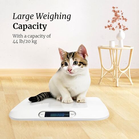 Pet Digital Weighing Scale for Cat, Puppy, Reptile, Multifunctional Infant Changing Pad, Weight Up to 44lbs, Electronic LED Display in Saudi Arabia