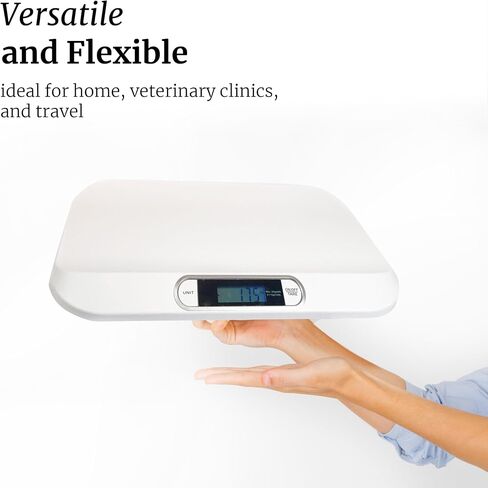 Pet Digital Weighing Scale for Cat, Puppy, Reptile, Multifunctional Infant Changing Pad, Weight Up to 44lbs, Electronic LED Display in Saudi Arabia