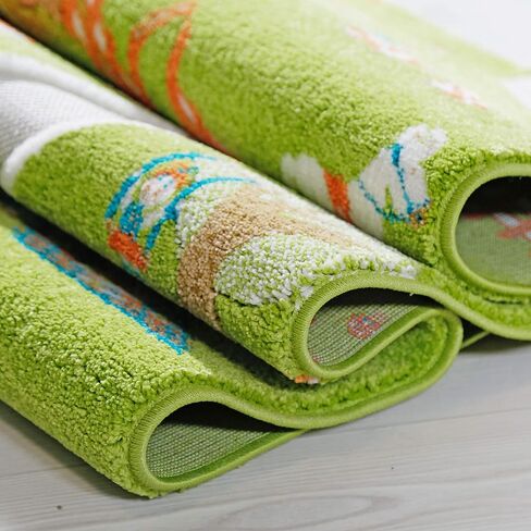 سجادة لعب ثلاثية الأبعاد ناعمة وسميكة من IVI Farm غير سامة ولا تسبب الحساسية، مقاومة للبقع للأطفال الرضع والأطفال الصغار وغرفة اللعب التعليمية وغرفة النوم، 59 بوصة طول × 39 بوصة عرض in Kuwait