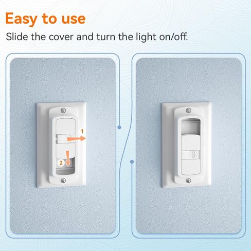 SAFELON 4 PCS Light Switch Cover Guard for Baby Safety, Childproof Light Switch Locks, Wall Switch Covers Prevents Kids from Turning The Lights On and Off in Saudi Arabia