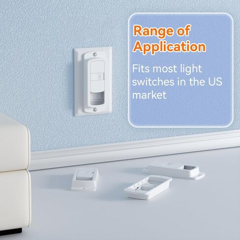 SAFELON 4 PCS Light Switch Cover Guard for Baby Safety, Childproof Light Switch Locks, Wall Switch Covers Prevents Kids from Turning The Lights On and Off in Saudi Arabia