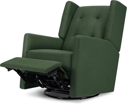 DaVinci Maddox Recliner and Swivel Glider in Shadow Grey, Greenguard Gold & CertiPUR-US Certified in Saudi Arabia