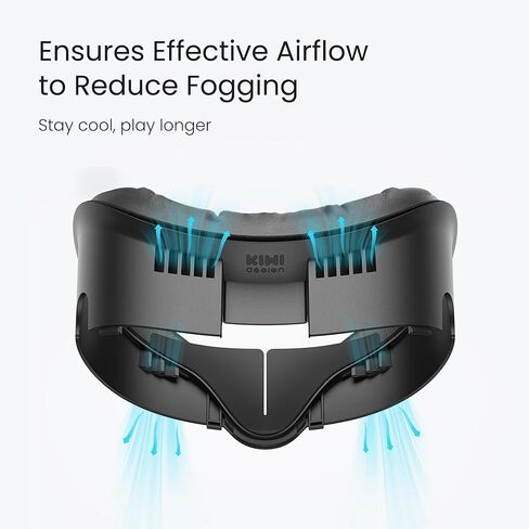 واجهة الوجه V3 بتصميم KIWI متوافقة مع ملحقات Meta Quest 3، وسادتين للوجه من جلد البولي يوريثان in Kuwait