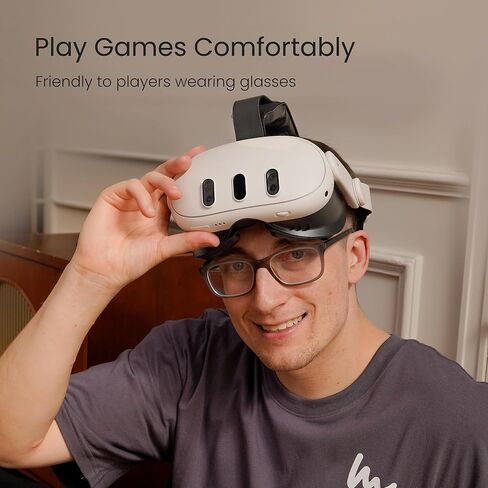 واجهة الوجه V3 بتصميم KIWI متوافقة مع ملحقات Meta Quest 3، وسادتين للوجه من جلد البولي يوريثان in Kuwait