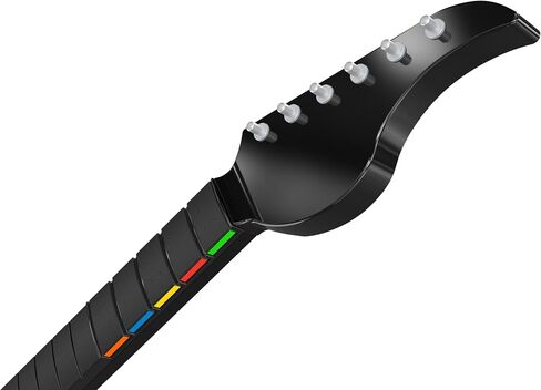 PDP RIFFMASTER Wireless Guitar Controller for Xbox Series X|S, Xbox One, Windows 10/11 PC, Rock Band 4, Audio Jack, Rechargeable Battery, Officially Licensed by Microsoft - Black in Saudi Arabia