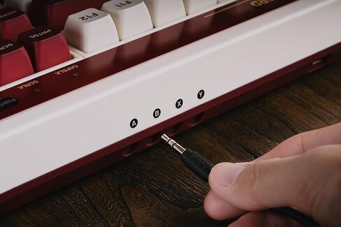 لوحة مفاتيح ميكانيكية 8BitDo Retro، بلوتوث/2.4G/USB-C، لوحة مفاتيح ألعاب قابلة للتبديل السريع مع 87 مفتاحًا، وأزرار سوبر مزدوجة وعصا فائقة لنظام التشغيل Windows وAndroid - إصدار C64 in Kuwait