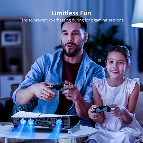 NexiGo Horizontal Stand for New PS5 Slim and Pro Console, [Minimalist Design], Base Stand for PS5 Accessories, Compatible with PlayStation 5 Slim/Pro Disc & Digital Editions, White in Kuwait