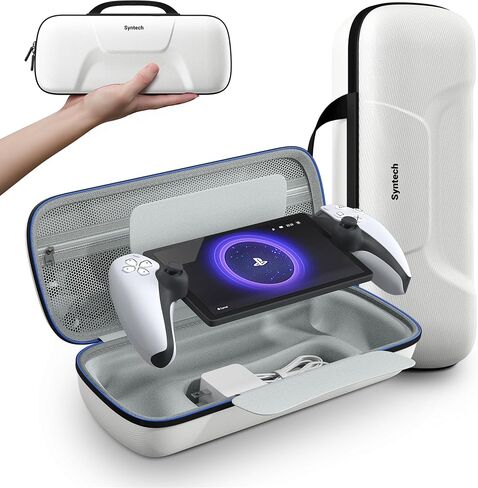 Syntech Carrying Case Compatible with Playstation Portal for Protection, Tailored Portal Case with Compartment and Mesh Pocket for PS Portal Accessories Storage, Velvet Inside Hard Case for Travel in Saudi Arabia