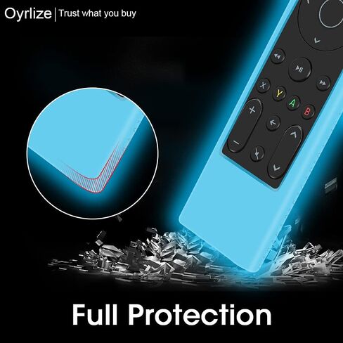 Silicone Protective Case for PDP Gaming Remote Control: Xbox Series X|S Xbox One, Xbox,Shockproof Remote Case Holder Skin Proetector for PDP Xbox One Remote Battery Back Covers Case-Glowblue in Kuwait