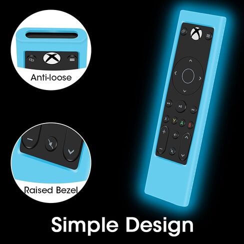 Silicone Protective Case for PDP Gaming Remote Control: Xbox Series X|S Xbox One, Xbox,Shockproof Remote Case Holder Skin Proetector for PDP Xbox One Remote Battery Back Covers Case-Glowblue in Kuwait