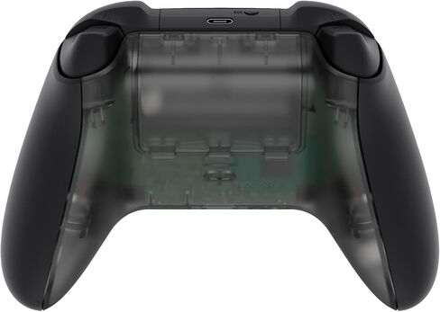 غطاء خلفي مخصص للغاية لوحدة التحكم اللاسلكية Xbox Core، وغطاء بطارية وحدة التحكم البديلة باللون الأسود الشفاف والغطاء السفلي لجهاز Xbox Series X & S [وحدة التحكم غير متضمنة] in Kuwait