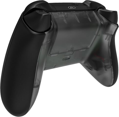 غطاء خلفي مخصص للغاية لوحدة التحكم اللاسلكية Xbox Core، وغطاء بطارية وحدة التحكم البديلة باللون الأسود الشفاف والغطاء السفلي لجهاز Xbox Series X & S [وحدة التحكم غير متضمنة] in Kuwait