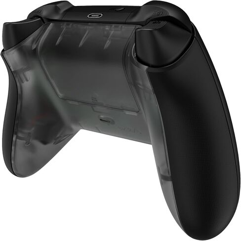 غطاء خلفي مخصص للغاية لوحدة التحكم اللاسلكية Xbox Core، وغطاء بطارية وحدة التحكم البديلة باللون الأسود الشفاف والغطاء السفلي لجهاز Xbox Series X & S [وحدة التحكم غير متضمنة] in Kuwait