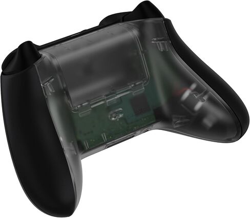 غطاء خلفي مخصص للغاية لوحدة التحكم اللاسلكية Xbox Core، وغطاء بطارية وحدة التحكم البديلة باللون الأسود الشفاف والغطاء السفلي لجهاز Xbox Series X & S [وحدة التحكم غير متضمنة] in Kuwait