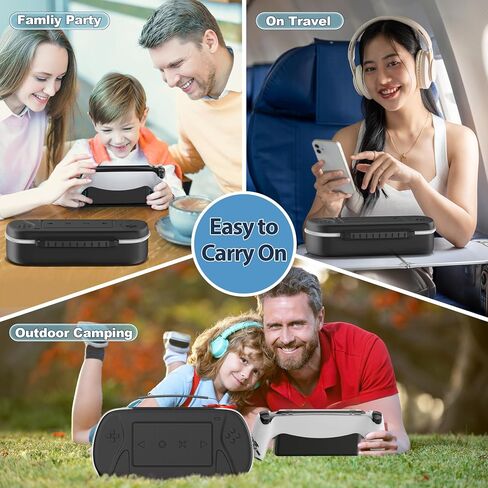 PS Portal Carry Case Compatible with Playstation Portal Remote Player, PS5 Portal Case with Zip Pocket for PS Portal Accessories, Black PS5 Portal Carrying Case, Hard Travel Case bag for PS Portal in Saudi Arabia