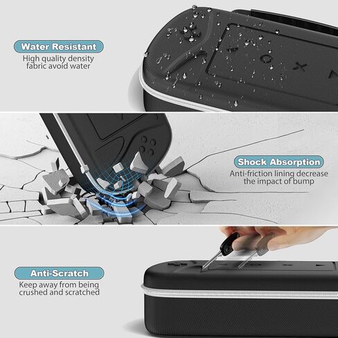 PS Portal Carry Case Compatible with Playstation Portal Remote Player, PS5 Portal Case with Zip Pocket for PS Portal Accessories, Black PS5 Portal Carrying Case, Hard Travel Case bag for PS Portal in Saudi Arabia