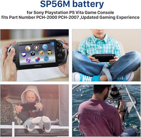 Ps Vita SP65M Games Battery,New 3800mAh High Capacity New 0 Cycle Battery Replacement for Sony PS Vita Playstation Vita PCH-1006 PCH-1101 PSV 1000 PCH-1001 Games with Repair Tool Kit in Kuwait