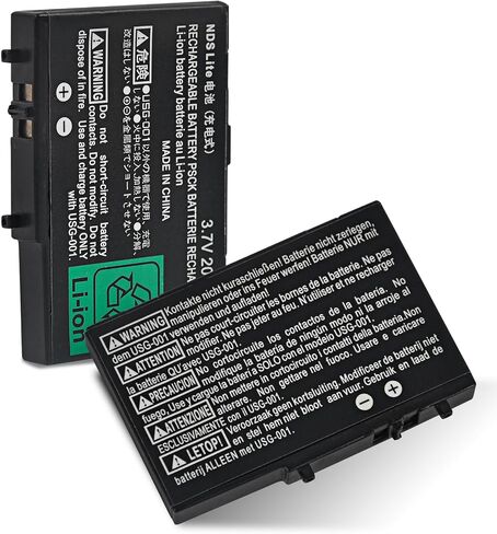 بطارية USG-003 لنينتندو DSL NDSL، 2000 مللي أمبير 3.7 فولت بطارية ليثيوم أيون قابلة لإعادة الشحن لنينتندو DS Lite NDS Lite، وليس لـ DSi، DSi XL، DSi LL in Saudi Arabia