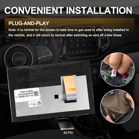 شاشة لمس Uconnect LCD مقاس 7 بوصات متوافقة مع بوصلة جيب 2017-2020، استبدال شاشة LCD للملاحة # TDO-WXGA0700K00057-V1 TDO-WXGA0700K00033-V2 in Saudi Arabia