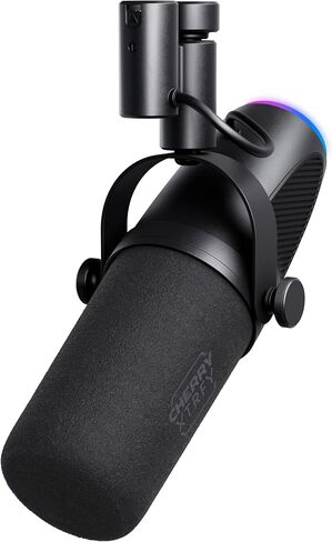 NGALE R, Premium USB Microphone for Recording, Gaming & Streaming, Cardioid, Plug & Play, Low-Cut Filter, RGB Illumination, Retro Design, Black in Saudi Arabia