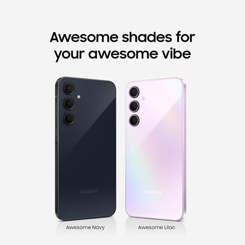 SAMSUNG Galaxy A35 5G A Series Cell Phone, 128GB Unlocked Android Smartphone, AMOLED Display, Advanced Triple Camera System, Expandable Storage, Rugged Design, US Version, 2024, Awesome Navy in Saudi Arabia
