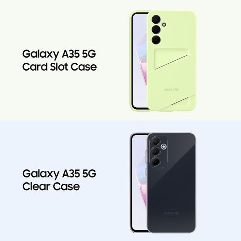 هاتف SAMSUNG Galaxy A35 5G A Series، هاتف ذكي يعمل بنظام Android بسعة 128 جيجابايت، شاشة AMOLED، نظام كاميرا ثلاثية متقدم، تخزين قابل للتوسيع، تصميم متين، إصدار الولايات المتحدة، 2024، بحري رائع in Saudi Arabia