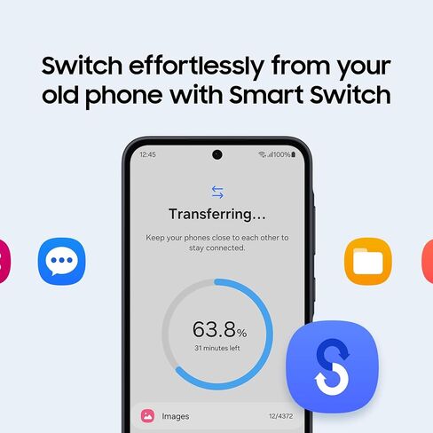 هاتف SAMSUNG Galaxy A35 5G A Series، هاتف ذكي يعمل بنظام Android بسعة 128 جيجابايت، شاشة AMOLED، نظام كاميرا ثلاثية متقدم، تخزين قابل للتوسيع، تصميم متين، إصدار الولايات المتحدة، 2024، بحري رائع in Saudi Arabia