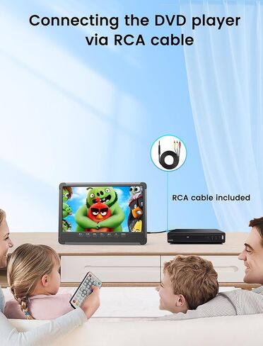 تلفزيون صغير ديسوبري 10.6 بوصة، تلفزيون محمول 1080 بكسل مع هوائي قابل للفصل، تلفزيون صغير مع شاشة IPS، تلفزيون يعمل ببطارية قابلة لإعادة الشحن يدعم HDMI، USB، AV، موالف رقمي مدمج، حامل تلفزيون، مكبرات صوت مزدوجة in Kuwait