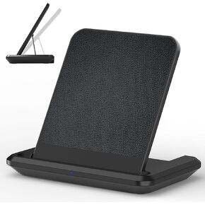 Foldable Wireless Charger Stand Compatible with Kindle Paperwhite Signature Edition and Samsung Phones, Wireless Charging Dock for Wireless Devices