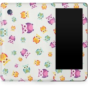 Glossy Glitter Tablet Skin Compatible with Kobo Clara 2E (2022) - Owls - Premium 3M Vinyl Protective Wrap Decal Cover - Easy to Apply | Crafted in The USA by MightySkins