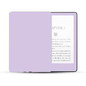 MightySkins Skin Compatible with Amazon Kindle Paperwhite 5 6.8-inch 11th Gen (2021) Full Wrap - Solid Lilac | Protective, Durable, and Unique Vinyl Decal wrap Cover | Easy to Apply | Made in The USA