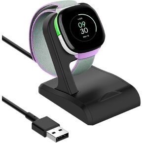 Charger Compatible with Google Fitbit Ace LTE, Anti-Slip Charging Stand Dock with 3Ft USB Cable Cord