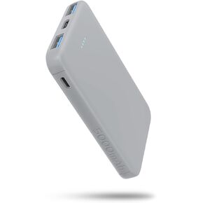 VANYUST S22 Portable Charger Power Bank, Build-in Cable 5000mAh Battery Pack with USB-C Cord, Mini External Battery Compatible with iPhone 15 Series, Samsung, Google, Phones and More(White)