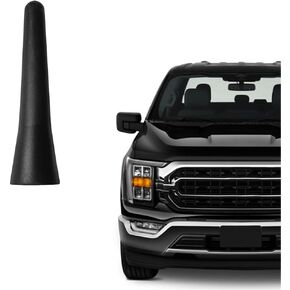 Truck Short Antenna Compatible with Ford Truck F150 Super Duty F250 F350 (2009-2024) & RAM 1500 2500 3500 (2009-2024) | Black 2.5 inches | Mini Radio Antenna Direct Replacement | Antena para Carro