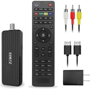 Digital Converter Box for TV,Newest 1080P ATSC tv tuner box with hdmi output and 3RCA Cables Hidden Behind TV，with power adapter，2-in-1 Remote，TV Program Recording&Playback,USB Media Player