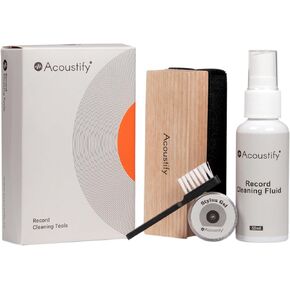 Vinyl Record Cleaning Kit - Complete 4-in-1 Anti-Static Solution with Ultra-Soft Velvet Brush, XL Cleaning Liquid, Sweeper, and Stylus Gel