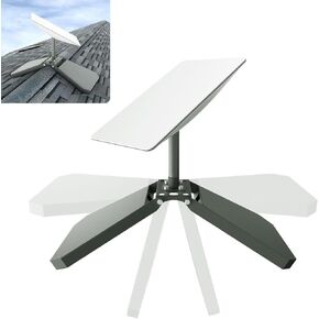 Starlink Roof Mount 360° Adjustable ,Starlink Mounting Kit Borehole Free Design,Suitable for Flat and Any Angle Roof,Compatible Gen 2