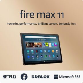 Certified Refurbished Amazon Fire Max 11 tablet, vivid 11" display, all-in-one for streaming, reading, and gaming, 14-hour battery life, optional stylus and keyboard, 64 GB, Gray