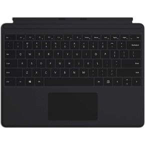 Microsoft Surface Pro X Type Keyboard - Surface Pro 9 Keyboard, Surface Pro 8 Keyboard, Compatible with Surface Pro 8, 9, X, 13" Sleek, Compact, Backlit, Strain Resistant, w Cleaning Cloth - Black